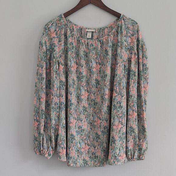 Floral Spring Blouse Size X Ava & Viv - Picture 1 of 6